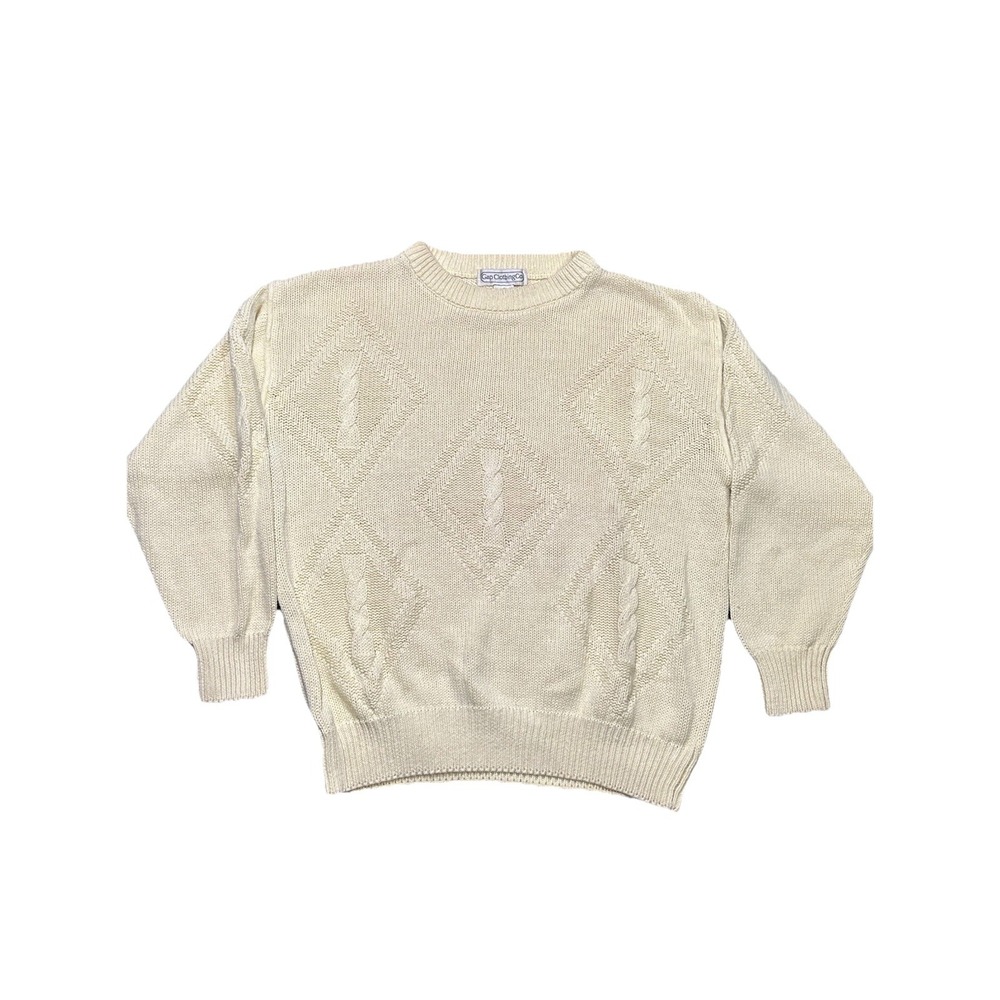 Vintage Gap Knit Sweater Size‎ Small Ramie Cotton Blend Ivory